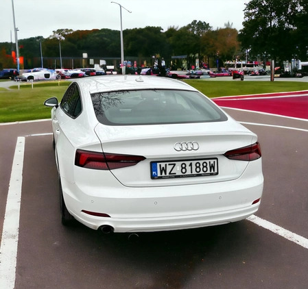 Audi A5 cena 89900 przebieg: 121000, rok produkcji 2018 z Czarna Woda małe 137